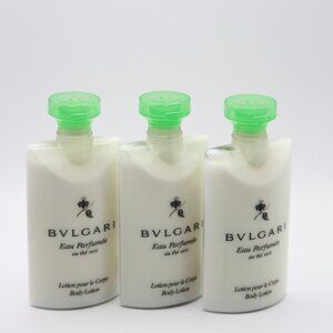 BVLGARI au thé Vert  Pack Of 3 (Green Tea) Body Lotion - 2.5 Fl oz / 75mL